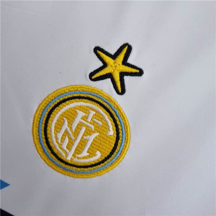 90-91 Inter Milan Away White Retro Soccer Jerseys Football Shirt - Click Image to Close